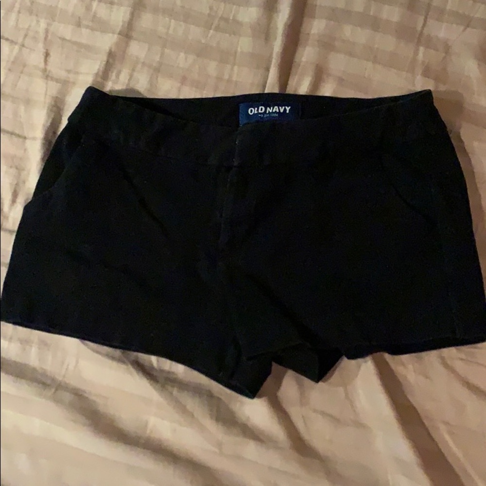 Black khaki shorts